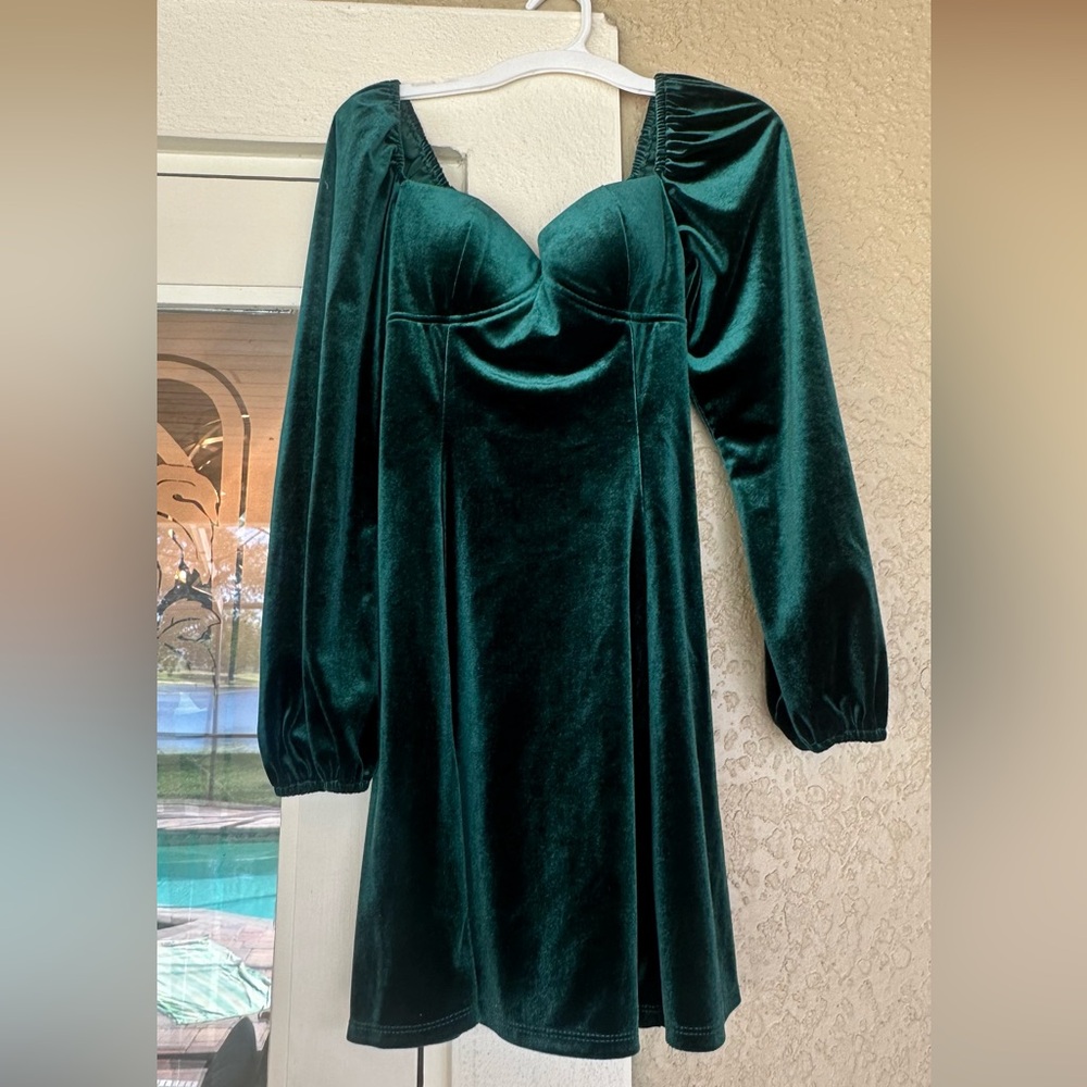 Dillards velvet dress